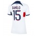 Maillot de foot Paris Saint-Germain Danilo Pereira #15 Extérieur vêtements Femmes 2023-24 Manches Courtes